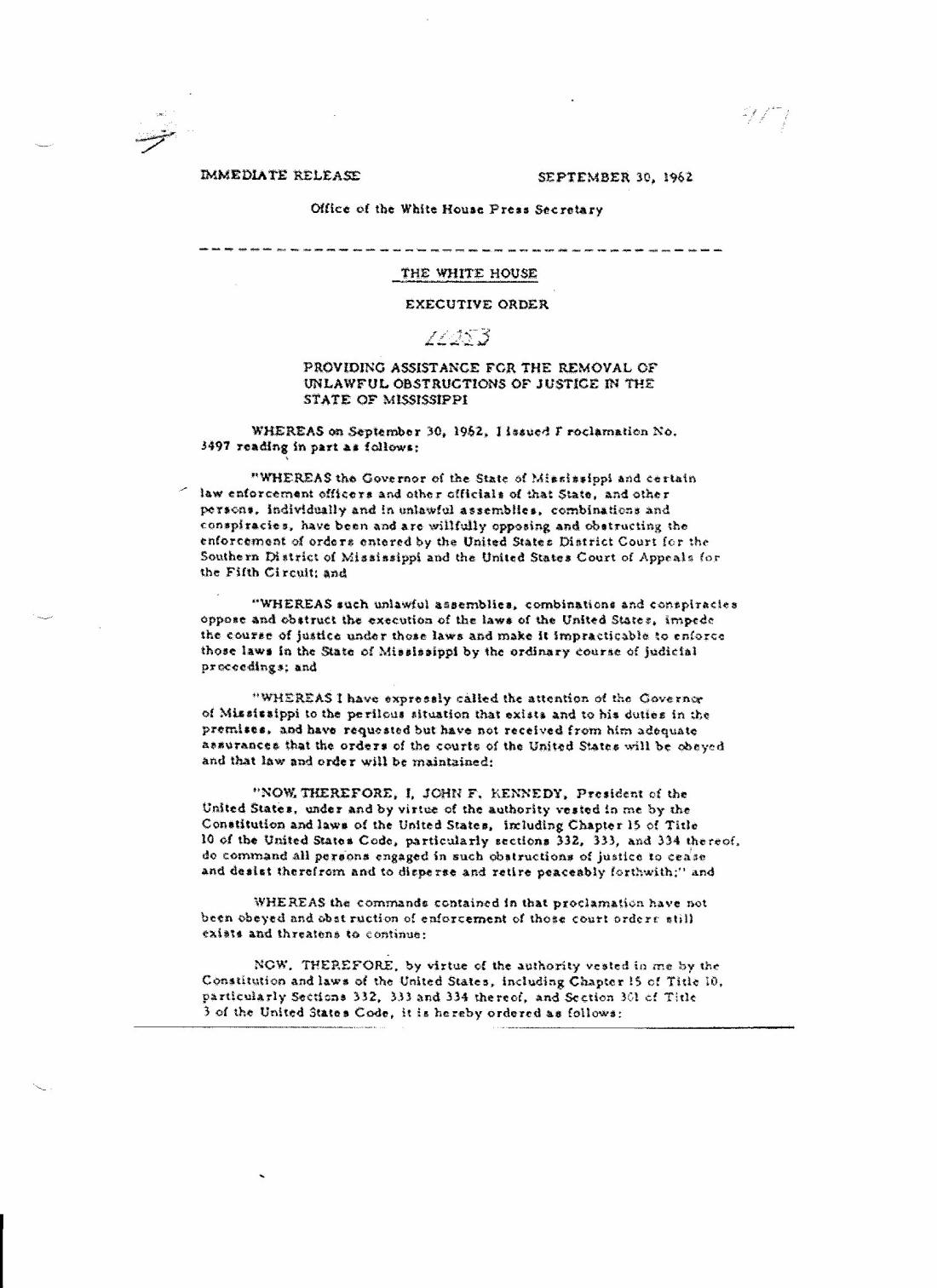 White House Executive Order